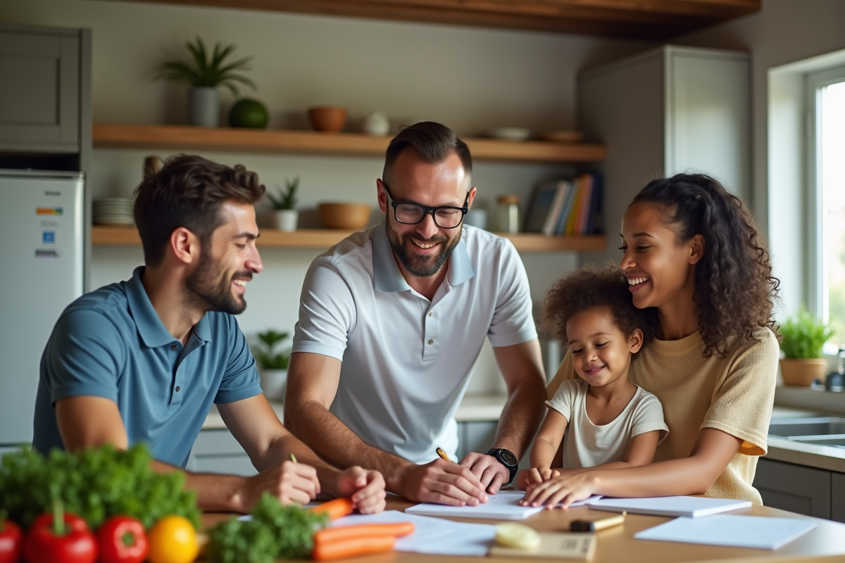 Coach nutrition guide famille en planification repas